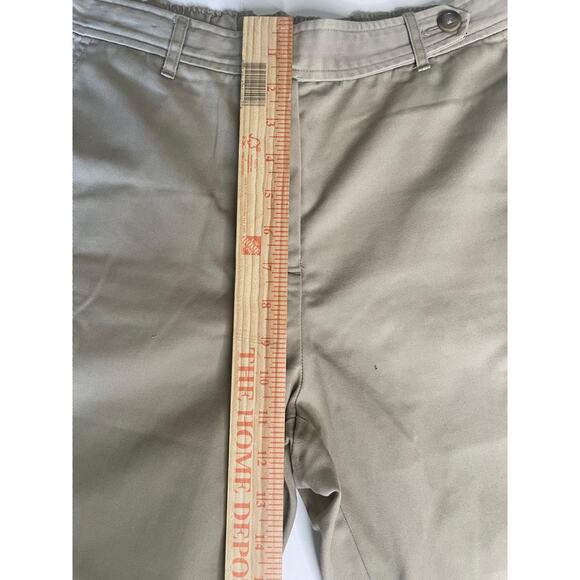 Lands' End Cream Khaki Chino Pants Size 6P Petite Button Tab Cuff Trouser - Picture 7 of 11